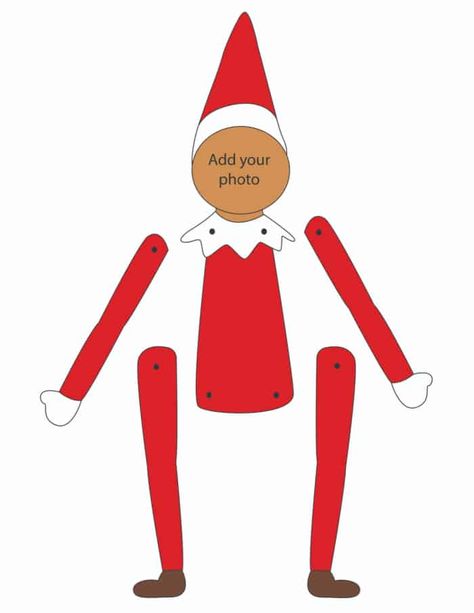 Printable Elf Template (3 Options) - Freebie Finding Mom Cheeky Elf Ideas, Elf On The Shelf Template, Elf Hat Template, Elf Printables Free, Elf Template, Elf On Shelf Printables, Elf Stuff, Paper Template Free, Elf Printables