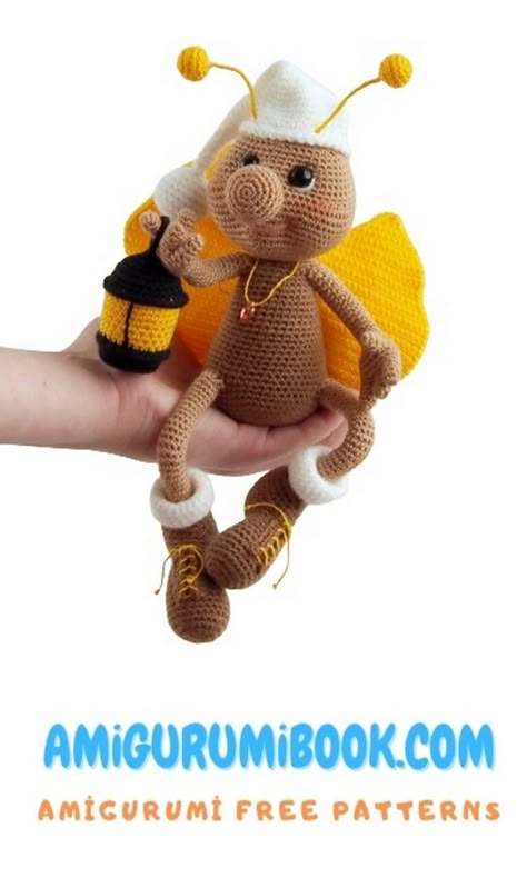 Firefly Amigurumi Free Pattern – Free Amigurumi Crochet Patterns Firefly Amigurumi, Keep Yourself Busy, Crochet Baby Costumes, Cool Stuff To Make, Free Amigurumi Crochet Patterns, Crochet Toys Free, Easy Crochet Animals, Halloween Crochet Patterns, Crochet Animals Free Patterns