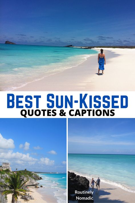 Did you just have the most amazing time in the sun and are now looking for the perfect captions about feeling sun-kissed for Instagram or inspiration? Here are some the best short, inspirational and funny captions about being sun kissed. Find the best one that fits your experience, photo or just inspires you! Sun Kissed Quotes Instagram, Kissed By The Sun Quotes, Captions For Sunkissed Pictures, Sun Kissed Captions For Instagram, Caption For Sunkissed Pictures, Sunkissed Captions, Sun Kissed Quotes, Blonde Quotes, Waterfall Quotes