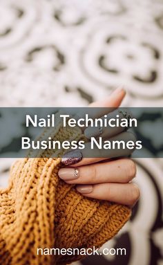 Catchy name ideas for your nail technician business. Business Names For Nails, Nail Art Page Names, Nail Tech Instagram Names, Nail Technician Name Ideas, Instagram Names For Nail Techs, Nail Art Studio Name Ideas, Nail Page Name Ideas Instagram, Nail Spa Names Ideas, Nail Instagram Name Ideas