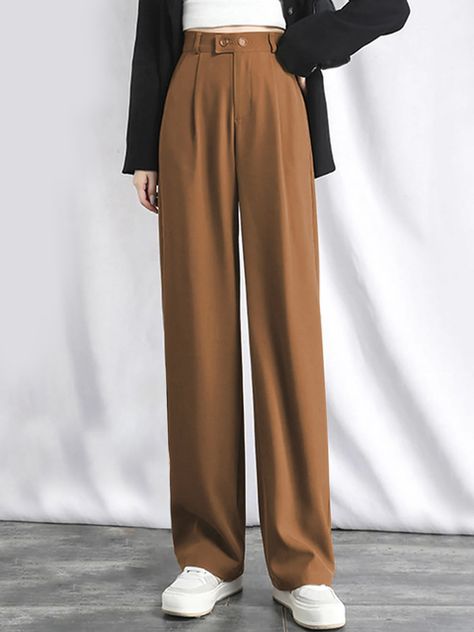 Our selection of pant styles is here to deliver transitional pieces you can wear all year round, including various styles, such as high-waisted, low-waisted,wide-leg, straight-leg, flare pants, cargo pants, saggy pants, cropped, slouchy, lace-up, and fringe pants, in a variety of colors and prints, suitable for different occasions. A diverse range of trendy and comfortable pants for women that can be worn all year round are provided in our pants store. High Waisted Palazzo Pants, Lesbian Outfits, High Waisted Pants Outfit, Tops For Ladies, Shop Pants, Style Casual Chic, Wide Leg Sweatpants, Petite Pants, Chic Office