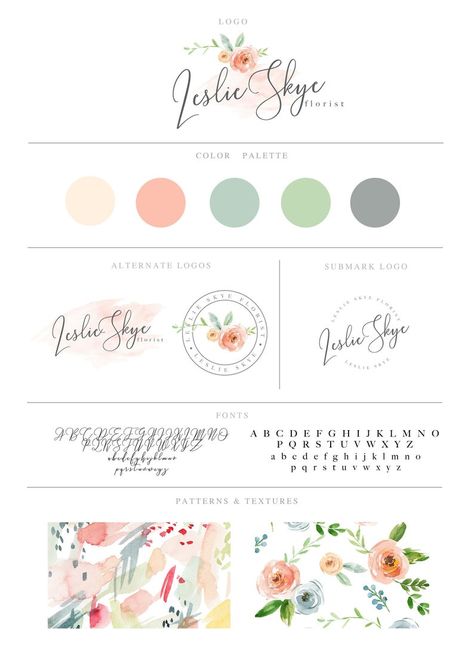 Floral Branding, Inspiration Typographie, Watercolor Logo Design, Agency Design, Logo Watercolor, Business Branding Inspiration, Floral Logo Design, Floral Business, Logo Design Feminine