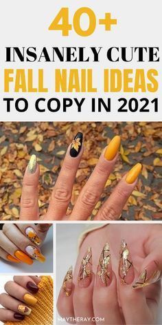 Almond Nails Fall Colors Art Designs, Creative Fall Nails, Almond Autumn Nails, Autumn Nails 2022, Autumn Nails Ideas, Easy Fall Nail Designs, Deer Nails, Autumn Nail Designs, November Nail Designs