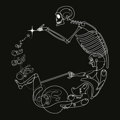 Drawn To Life, Cycle Drawing, Circle Tattoo, Skeleton Tattoos, Cycle Of Life, Cycling Art, Circle Of Life, Skull And Bones, Life Tattoos