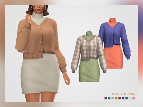 Sims 4 Cc Maxis Match The Sims Resource, Sims 4 Mother Clothes, Sims Maxis Match Cc Clothes, The Sims Resource Maxis Match, Sims Resource Clothes, Sims 4 Cc Dresses Casual, Maxis Match Dress, The Sims Resource Clothing, Sims Resource Cc