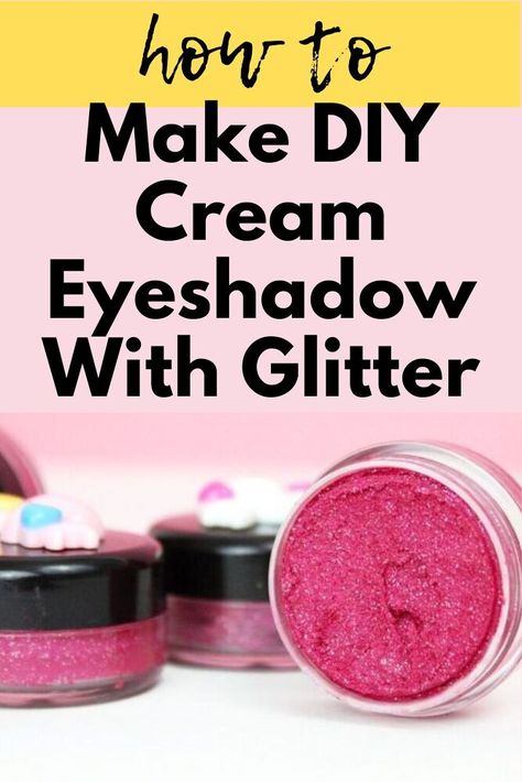 diy glitter eyeshadow Diy Pressed Eyeshadow Recipe, Homemade Cream Eyeshadow, How To Make Cream Eyeshadow From Powder, Homemade Halloween Makeup, How To Make Glitter Eyeshadow, How To Make Eyeshadow Pop, Diy Glitter Eyeshadow, Diy Liquid Eyeshadow, Diy Eyeshadow Recipe