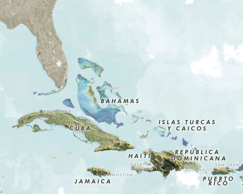 Mapa del caribe. Lo tenía empezado hace meses pero no pude seguirlo por otros trabajos. Solo tiene países y capitales, quería que se vea mas el relieve y los colores. #caribe #caribbean #mexico #bahamas #miami #jamaica #Mapa #Maps #Map #Cartography #Verygoodmaps #Gis #Qgis #Blender Bahamas, Jamaica, Miami, Map, Quick Saves