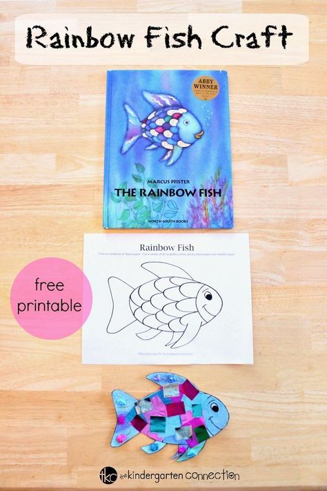 This rainbow fish craft is the perfect companion to the beloved book "The Rainbow Fish." It is so bright and colorful - kids love it! Rainbow Fish Craft, Rainbow Fish Book, Rainbow Fish Activities, Rainbow Fish Crafts, The Rainbow Fish, Fish Craft, Fish Activities, Fish Crafts, Rainbow Fish