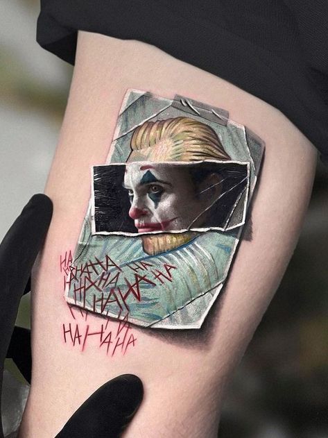 Powerful Tattoo, Art Inspired Tattoos, Framed Tattoo, Realistic Tattoo Sleeve, More Tattoo, Joker Tattoo, Cool Forearm Tattoos, Arm Band Tattoo, Tatuaje A Color