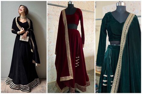 Velvet Choli, Indian Wedding Bridesmaids, Velvet Lehenga Choli, Black Lehenga Choli, Velvet Dupatta, Velvet Lehenga, Black Lehenga, Sequence Embroidery, Party Wear Lehenga Choli