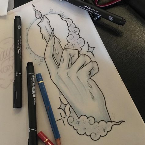 Candle Drawing Pencil, Melting Candle Tattoo, Candle Art Drawing, Candlestick Tattoo, Hand Holding Candle, Lantern Drawing, The Elements Of Art, Art And Drawing, Weird Candles