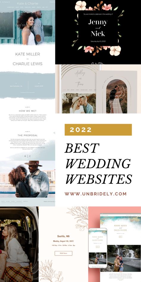 2022 Best Wedding Website Builders and Why You need one — unbridely Zola Wedding Website, Faq Wedding Website, Q&a For Wedding Website, Wedding Website Ideas, Wedding Website Q&a, Best Wedding Website Builder, Wedding Website Faq Page Examples, Best Wedding Websites, Planner Website