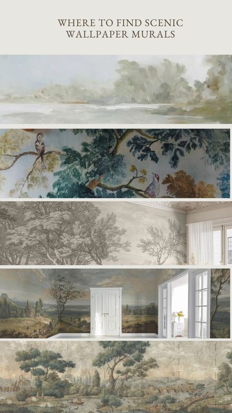 Where to Find Scenic Wallpaper Murals Kitchen Crown Molding, 2 Story Cottage, Bed With Curtains, Kitchen Cabinet Installation, House Investment, Curtains Balcony, Paper Bedroom, Balcony Lounge, Living Room Mural