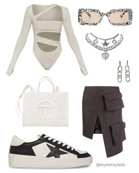 Subversive Basics Outfits, Subversive Fashion, Grey Subversive Outfit, Black Subversive Fashion, White Subversive Fashion, Subversive Mini Skirt, Virtual Stylist, Y2k Aesthetic, Outfit Goals