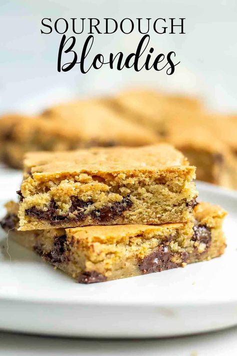 Easy Sourdough, Homemade Vanilla Ice Cream, Blondies Recipe, Sourdough Discard, Sourdough Recipes, Homemade Vanilla, Breakfast Breads, Chewy Cookie, Breakfast Dessert