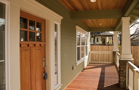 Front Porch On Ranch House | Recent Photos The Commons Getty Collection Galleries World Map App ... Craftsman Style Front Porch, Style Front Porch, Craftsman Porch, Craftsman Style Doors, Building A Porch, Wood Railing, Craftsman Exterior, Front Porch Design, Home Improvement Loans