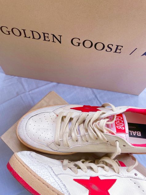 Red Golden Goose, Golden Goose Ball Star, The Golden Goose, Lelli Kelly, Full Outfits, Pumped Up Kicks, Shoe Wishlist, New England Style, Shoe Inspo