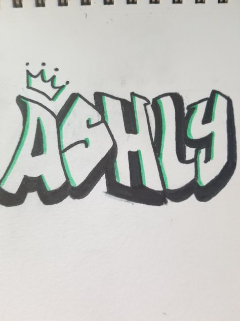 Ashley Name Drawing, Ashley Name, Skate Tattoo, Name Drawings, Doodle Doodle, Graffiti Words, Graffiti Style Art, Graffiti Drawing, Graffiti Styles