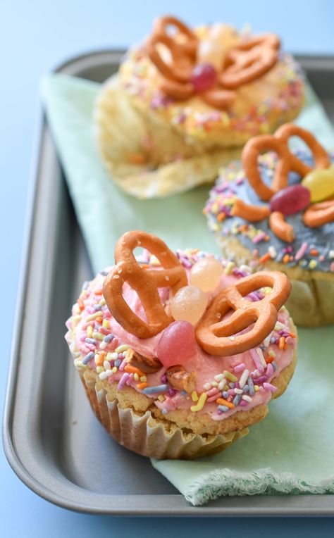 Gluten Free Butterfly Cupcakes - Fork and Beans Angel Food Cupcakes, Spring Time Desserts, Butterfly Cupcakes, Coconut Frosting, Carrot Cake Cupcakes, Frosting Tips, Easter Cupcakes, Half Baked Harvest, Baking Cupcakes