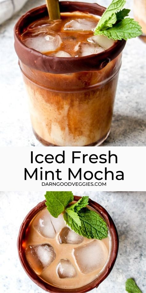 Chocolate Mint Recipes Fresh, Recipe With Mint Leaves, Chocolate Mint Coffee, Mint Coffee Recipes, Fresh Mint Desserts, Mint Leaf Recipes, Fresh Mint Uses, Recipes With Mint Leaves, Mint Mocha Coffee