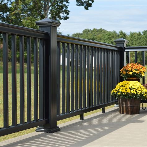 Deck Post Caps, Post Sleeve, Patio Railing, Types Of Stairs, Pvc Decking, Deck Posts, Base Moulding, Side Deck, Deck Stairs