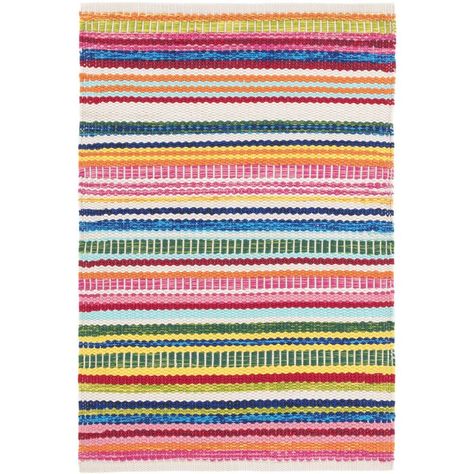 Dash and Albert Rugs Stripe Handwoven Flatweave Red/Blue/Yellow Indoor/Outdoor Area Rug | Wayfair Dash And Albert Rugs, Yellow Area Rug, Hooked Wool, Dash And Albert, Bright Stripes, Yellow Area Rugs, Indoor Outdoor Rug, The Grove, Striped Rug