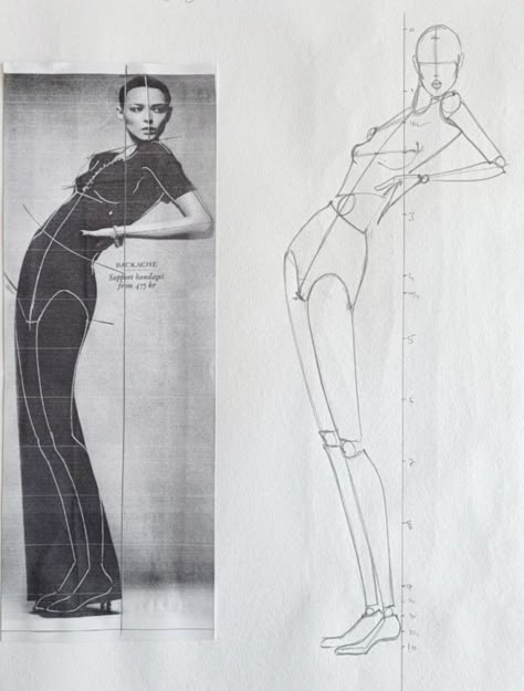 Modeling Drawing Fashion, Body Anatomy Poses Drawing, Side Profile Fashion Illustration, Croqui Poses Illustration, Fashion Illustration Croquis Poses, Fashion Models Sketch, Fashion Model Reference, Fashion Design Poses, Poses For Illustration