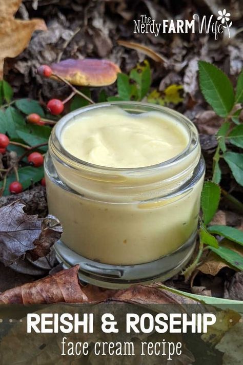 Skin Oil Diy, Dmso Cream Recipe, Rosehip Face Cream Diy, Moisturizing Herbs, Diy All Natural Face Moisturizer, Herbal Face Cream Recipe, Rosehip Oil For Face, Facial Oil Recipe, Herbal Face Cream