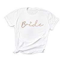 Check this out at Amazon Bride Team, Bridesmaid Tshirts, Wedding Cake Cookies, Blue White Weddings, Team Bride Shirts, Bride Top, Bridal Wardrobe, Bridal Squad, Bachelorette Tshirts