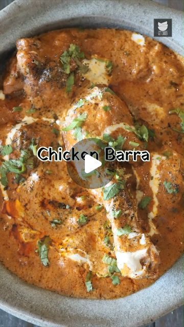 Get Curried on Instagram: "Chicken Barra is an authentic Chicken recipe which is also known as Murgh Barrah / Chicken Barrah. This tempting chicken gravy recipe made from fried onion, cashew paste, cream, chicken, and aromatic spices. This Chicken Barra gravy is rich in flavor and goes well with Naan, Paratha, or Rice! Ingredients - (Serves 4) To Marinate Chicken 1 Kg Chicken 1 Tbsp Red Chilli Powder 1/2 tsp Turmeric Powder 2 Green Chilled (chopped) 1/4 cup Coriander Leaves 1 tsp Ginger Paste 1 tsp Garlic Paste 1/4 tsp Pepper Powder 1 tsp Garam Masala Powder Juice of 1/2 lemon 1 cup Beaten Yogurt 1 Cup Fired Onion (crushed) 1 tsp Salt 1/4 tsp Cinnamon Powder 1 tbsp Ghee To Cook Chicken - 1 Tbsp Ghee - 1 Tbsp Oli - Marinated Chicken For Making Gravy - 1 1/2 Tbsp Ghee - 1 Tsp G Chicken Barra Recipe, Chicken Gravy Recipe Indian, Nonveg Snacks, Making Gravy, Indian Chicken Curry Recipe, Chicken Gravy Recipe, Garam Masala Powder, Marinate Chicken, How To Make Gravy