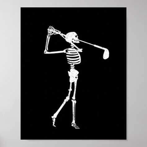 $11.00 | Skeleton Golfer Funny Halloween Golf Sport | Halloween Poster | golf, player, play, halloween, skeleton, bone, creepy, sports, golfer Halloween Golf, Sports Halloween, Golf Theme, Golf Player, Halloween Poster, Ocean Sunset, Halloween 2024, Halloween Skeleton, Golf Sport