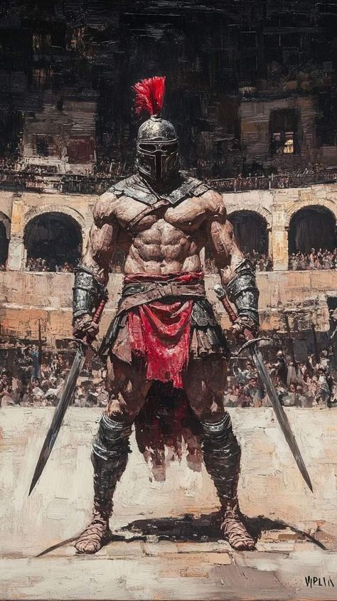 Ancient Rome Gladiators, Gladiator Art, Roman Gladiators, Warrior Concept Art, Roman Warriors, Greek Warrior, Samurai Artwork, Spartan Warrior, Creature Artwork