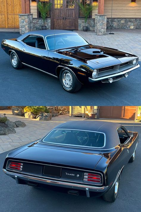 This 1970 Plymouth HEMI 'Cuda was previously owned by Academy Award-winning actor Nicolas Cage! It's powered by a matching-numbers 426/425hp HEMI engine paired with a 4-speed transmission and a Super Track Pak Dana axle with 4.10 gears. Join the action and consign today for the 2024 Scottsdale Auction, January 20-28 at WestWorld of Scottsdale. 71 Cuda, Plymouth Hemi Cuda, Hemi Cuda, Plymouth Cuda, Hemi Engine, Matching Numbers, Truck Stuff, Barrett Jackson, Academy Award