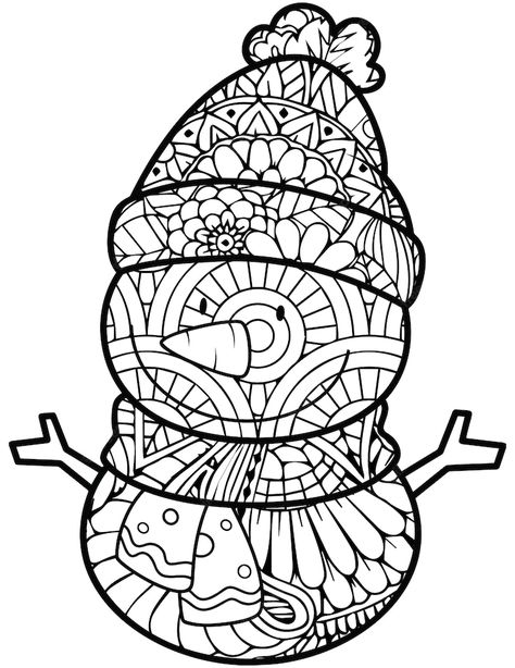 Premium Vector | Christmas coloring page for adult and kids Coloring Pages Christmas Adult, Christmas Mandala Coloring Pages, Christmas Mandala Art, Christmas Adult Coloring Pages, Christmas Coloring Pages For Adults, Snowman Coloring, Mandala Christmas, Christmas Coloring Page, Christmas Mandala