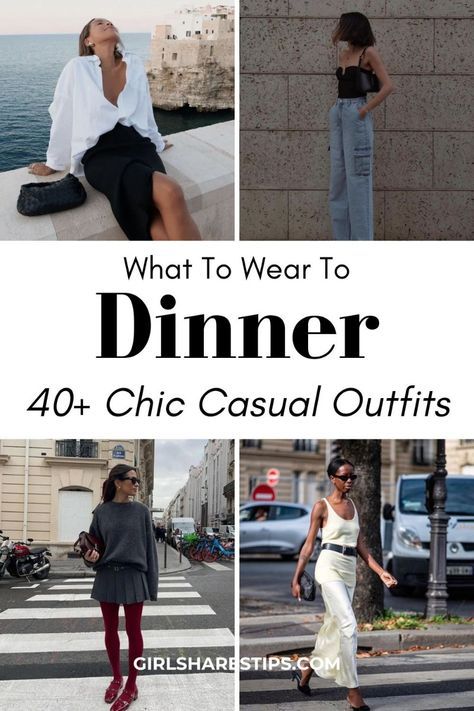 Outfits For Work And Going Out, Evening Fashion Outfits, Hosting Dinner Outfit, Casual Night In Outfit, Inlaws Dinner Outfit, Black Casual Dinner Outfit, Smart Casual Women Dinner Outfit, Cute Casual Dinner Outfits Fall, Casual Dinner And Drinks Outfit