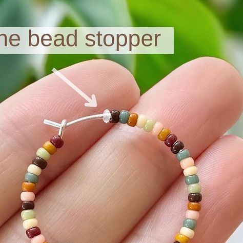 Jaime @ The Bead Mix on Instagram: "I wouldn’t have expected these little silicone bead stoppers to be one of my best sellers. I can’t keep them in stock. But I just received a new shipment today. So get them while you can! ⠀⠀⠀⠀⠀⠀⠀⠀⠀ While there are lots of uses for these tiny silicone beads, I use them mostly with beading hoops as shown in the photos, which I also have in stock. ⠀⠀⠀⠀⠀⠀⠀⠀⠀ Grab a pack of beading hoops, bead stoppers, and a mix for a fun and easy beading project. It’s a great activity to do with friends!  ⠀⠀⠀⠀⠀⠀⠀⠀⠀ #beads #seedbeads #seedbeadjewelry #miyukibeads #jewelrymaking #beadedjewelry #beadweaving #beadweavingjewelry #beadembroidery #beading #beadingtutorial #beadingpattern #beadmix #thebeadmix #beadsoup #beadwork #beadstore #beadshop #beadingsupplies #beadjewelry #b Easy Beading, Bead Stopper, Beaded Jewelry Necklaces, Bead Projects, Beading Tutorial, Bead Store, Beading Projects, Miyuki Beads, Bead Shop