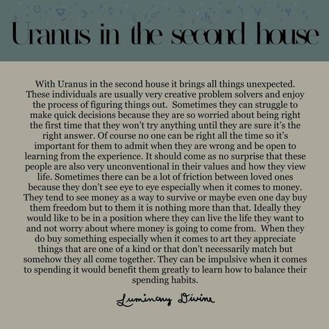 Uranus In 2nd House, Astrology Basics, Astrology Houses, Black Moon Lilith, Chart Astrology, Birth Chart Astrology, Virgo Moon, Astrology Numerology, Astrology Chart