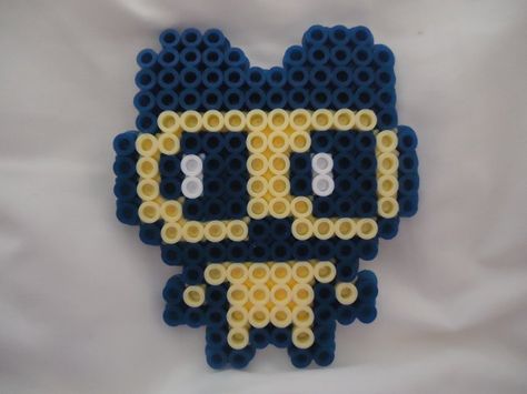 Pixel Tamagotchi, Tamagotchi Mametchi, Perler Jewelry, Kandi Cuff Patterns, Kandi Beads, Perler Projects, Pearl Beads Pattern, Easy Perler Beads Ideas, Kandi Cuff