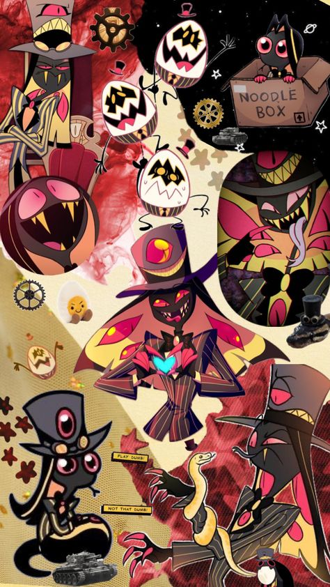 Sir Pentious, Hazbin Hotel Husk, Future Wallpaper, Boss Wallpaper, Phone Art, Collage Background, Vivziepop Hazbin Hotel, Cool Anime Wallpapers, Hotel Art