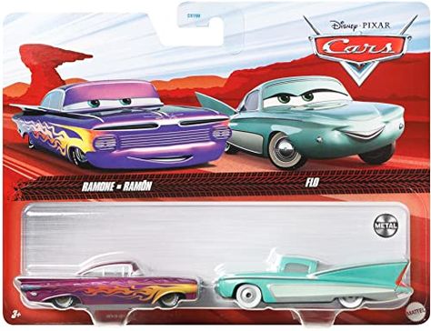 Disney Cars Toys and Pixar Cars 3, Ramone & Flo 2-Pack, 1:55 Scale Die-Cast Fan Favorite Character Vehicles for Racing and Storytelling Fun, Gift for Kids Age 3 and Older Multi Disney Cars Toys, Cars Coloring Pages, Cars 3, Cars Movie, Pixar Cars, Lightning Mcqueen, Disney Cars, Gift For Kids, Movie Scenes