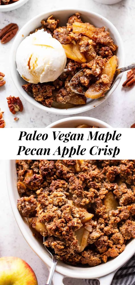 Paleo Running Momma, Paleo Thanksgiving, Gluten Free Apple Crisp, Clean Dessert, Grain Free Desserts, Healthy Version, Paleo Recipes Dessert, Paleo Baking, Paleo Sweets