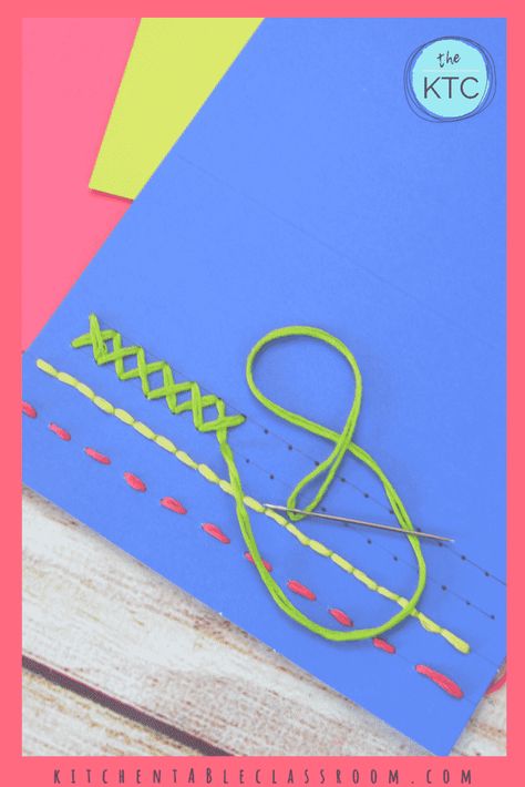 Stitch Cards, Paper Stitching, Embroidery Paper, Embroidery For Kids, Stitching On Paper, Lacing Cards, Embroidery Stitches Beginner, Embroidery Cards, Stitching Cards