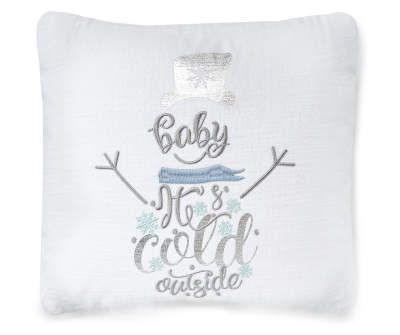 Throw Pillows & Decorative Pillows | Big Lots Snowflake Centerpieces, Holiday Throw Pillow, Holiday Throw, Holiday Messages, Baby It's Cold Outside, Christmas Feeling, It's Cold Outside, Big Lots, Winter Wonder