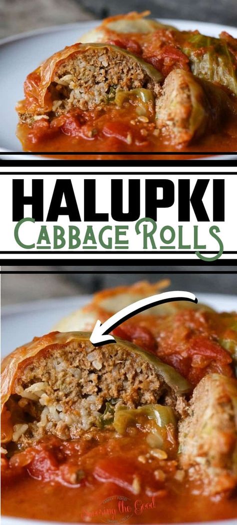 One of the comfort foods of my youth are stuffed cabbage rolls, also called Halupki. This is my family’s cabbage roll recipe and you will be surprised how easy they are to make. This is the ultimate comfort food from the old country. Halupki Recipe, Hungarian Stuffed Cabbage, Cabbage Roll Recipe, Polish Stuffed Cabbage, Stuffed Cabbage Rolls Recipe, Easy Cabbage Rolls, Steamed Cabbage, Stuffed Cabbage Rolls, Cabbage Roll