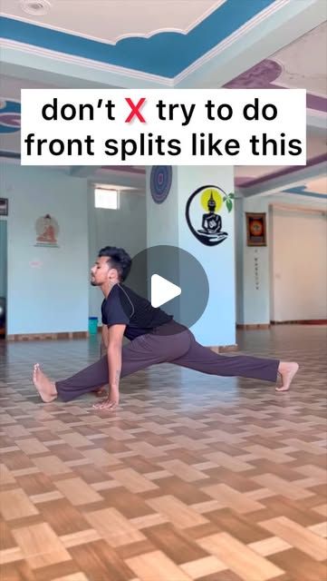 Yogacharya Deepak Pokhriyal on Instagram: "best drill for hanumanasana ✅ .. 
.
✅ some Hanuman Asana Benefits :- 
• Tones the leg muscles.
• Boosts the nervous system.
• Soothes the spine, back, and neck.
• Opens the psoas muscle and groin.
• Stretches, strengthens, and lengthens the body.
• Stimulates the functions of reproductive organs.
.

#hanumanasana #meditation #reels #yoga #yogainspiration #strong #strength #yogalove #yogamotivation #flexibility #love #explore" Groin Stretches, Psoas Muscle, Yoga Motivation, Leg Muscles, The Nervous System, Yoga And Meditation, Yoga Inspiration, Nervous System, Muscles