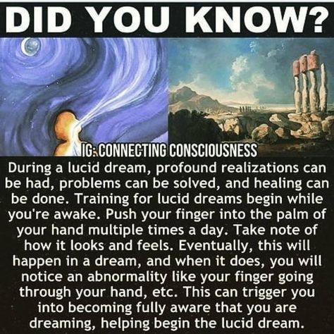 Lucid dreams! Healing?! Self knowledge?! Connecting Consciousness, Lucid Dreaming Tips, Cool Science Facts, Lucid Dream, Creepy Facts, Intresting Facts, Wow Facts, Dream Meanings, Unbelievable Facts