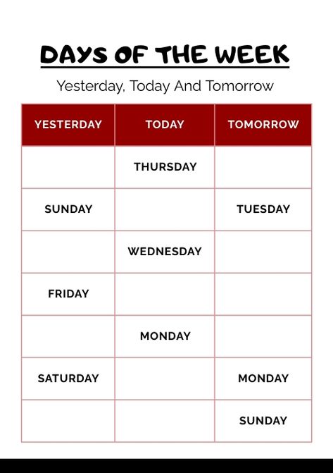 Yesterday,Today and Tomorrow activity worksheet for kindergarten. Today Tomorrow Yesterday Worksheet, Today Yesterday Tomorrow Activities, Yesterday Today Tomorrow Worksheet, Today Tomorrow Yesterday, Clock Worksheets, Yesterday Today Tomorrow, Worksheet For Kindergarten, Kindergarten Valentines, Event Quotes