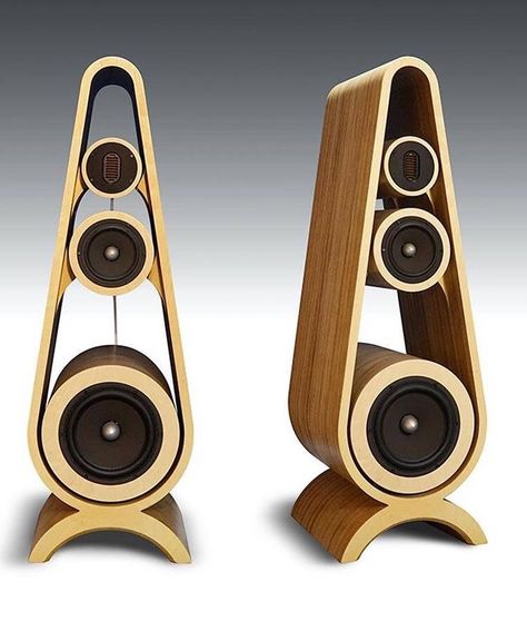 Vintage Audio Gear on Instagram: “Guess who makes these ?  #turntable #vintageaudiogear #vintagehifi #midcentury #laaudiophile #modern #audiophile #speakers #lux #posh” Wooden Speakers, Speaker Projects, Audiophile Speakers, Speaker Box Design, Speaker Amplifier, Room Acoustics, Home Audio Speakers, Audio Room, Diy Speakers