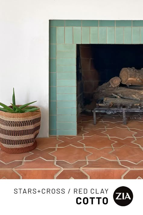 Backyard Lights Ideas, Backyard Lights, Zia Tile, Spanish Style Homes, Star Cross, Fireplace Remodel, Home Fireplace, Fireplace Makeover, Fireplace Tile