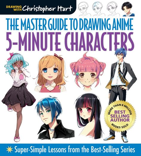 5-Minute Characters gathers together the easiest characters from The Master Guide to Drawing Anime series and The Manga Fashion Bible for the beginning anime artist. This carefully curated collection shows aspiring artists how to use simple templates to draw the head from different angles, bodies of characters from different age groups, and authentic anime hairstyles and fashions. Next, they'll see step by step how to draw dozens of the most popular character types and the emotions and ... Most Popular Anime Characters, Christopher Hart, Learn To Draw Anime, Manga Fashion, Simple Anime, Fashion Bible, Simple Character, Spring Books, Anime Drawing Books